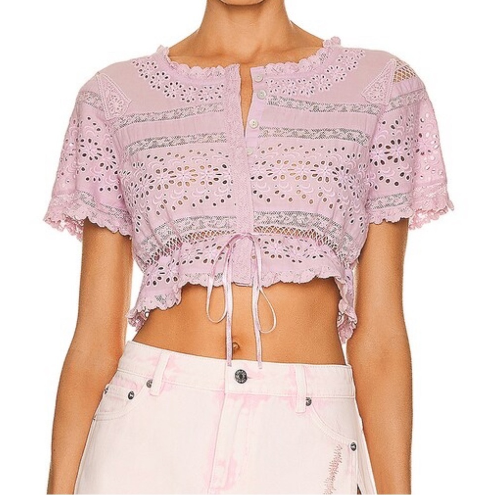 Loveshackfancy‎ Farley crop top
